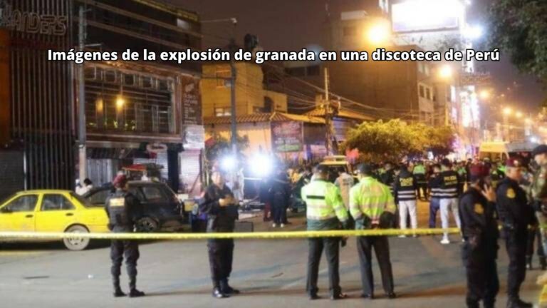 Imágenes de la explosión de una granada en una discoteca de Perú, 15 personas resultaron heridas